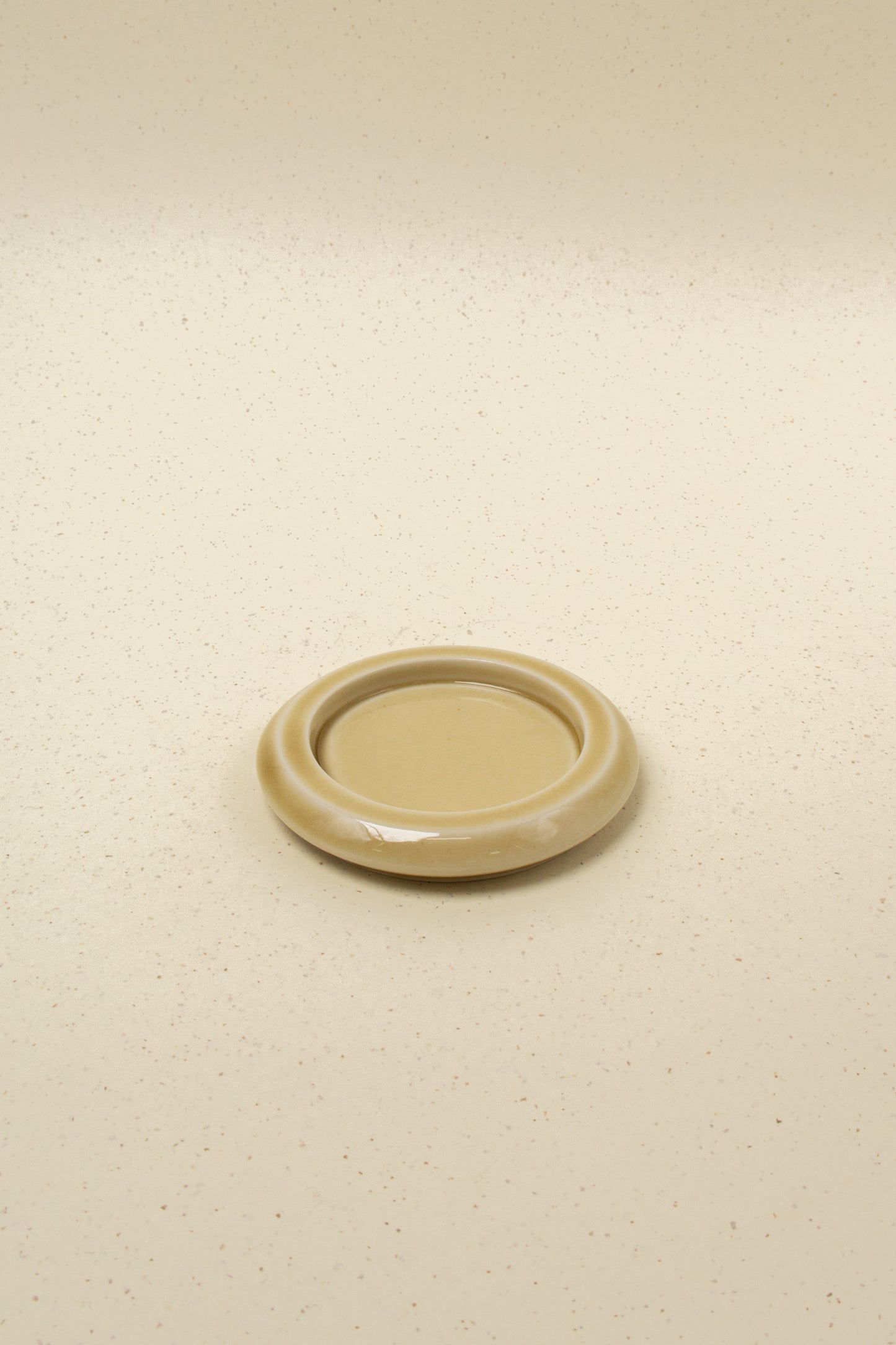 Hibi Seto Tray: Round Kiesto (Yellow) - Scented