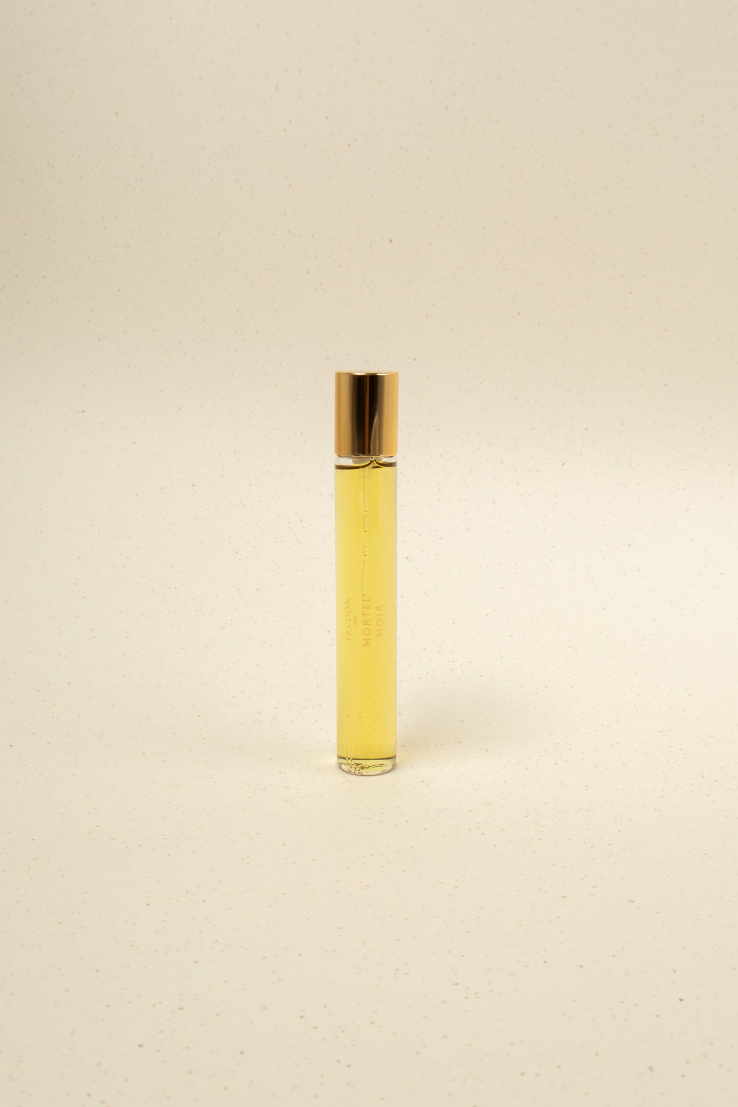 Trudon Mortel Noir perfume bottle with black design, elegant packaging, and a sophisticated scent profile in the image.